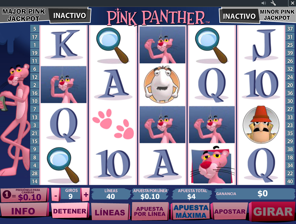 bono Pink Pow en el slot Pink Panther
