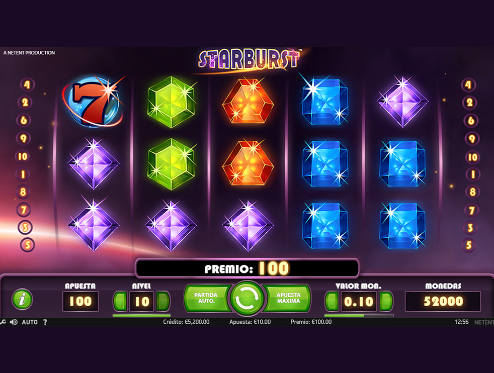 Slot Starburst de Netent